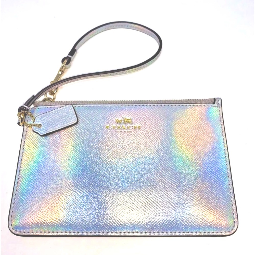 RARE Coach Hologram Iridescent Wristlet